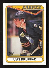 1990-91 Topps #390 Uwe Krupp C07