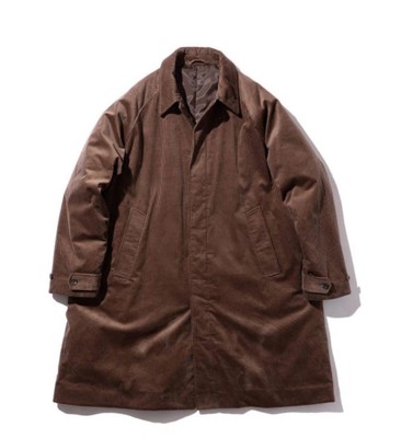 BEAMS Corduroy Easy Coat L brown