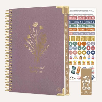 2026-27 Hard Cover Planner, 5.5'' x 8.25'' | Purple Linen