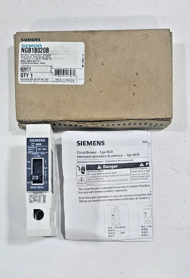 SIEMENS NGB1B020B NGB New - Surplus Power Distribution Circuit Breaker