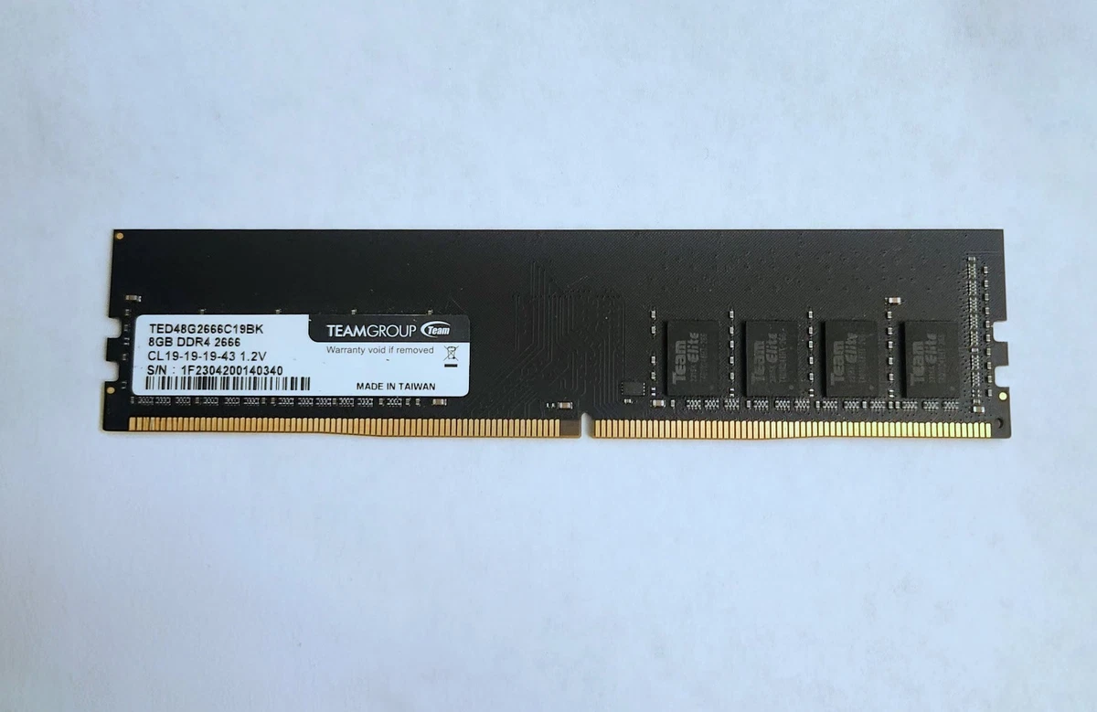 Team Group DDR4 SDRAM 8 GB Total Capacity Memory (RAM) for sale | eBay