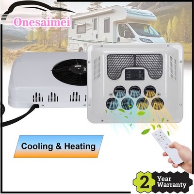 10000BTU 12V RV Rooftop Air Conditioner Cool /Heat AC Kit, For Caravan Truck Bus