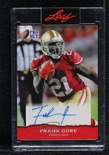 2022 Leaf Pro Set Sports Base Auto Frank Gore #PSA-FG1 Auto 0us4