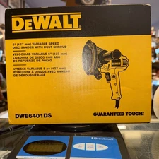 DEWALT 5" Variable Speed Disc Sander w/ Dust Shroud Corded DWE6401DS 120V  C2