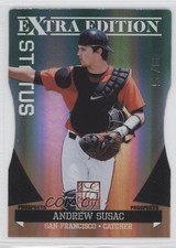 2011 Donruss Elite Extra Edition Emerald Status Die-Cut 9/25 Andrew Susac 2x6
