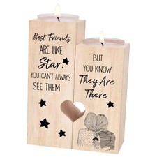 Best Friend Birthday Gifts for Women, Friendship Gifts for Women, Wooden Star