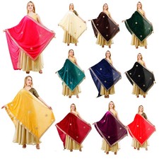 Way2Like Velvet Dupatta Gota Patti Work Embroidery Chunni Hijab Scarf Party Wrap