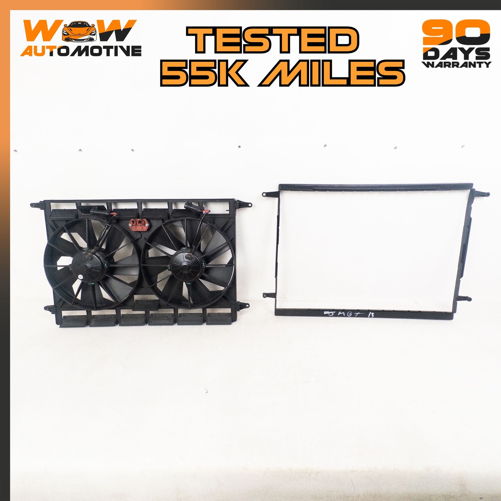 09-19 MASERATI GRANTURISMO QUATTROPORTE RADIATOR COOLING DUAL FAN MOTOR OEM
