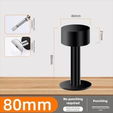 Stainless Steel Rubber Door Stop Anti-collision Heavy Duty Wall Mounted Stopper