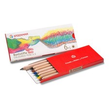 STOCKMAR Schulsortiment 6 Buntstifte dreieckig, 1 Bleistift