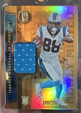 🏈 TERRACE MARSHALL JR. Panini Gold ROOKIE JERSEY🔥 249/299 EAGLES Panthers