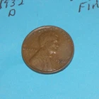 1932 D  WHEAT CENT   VERY FINE -  #2