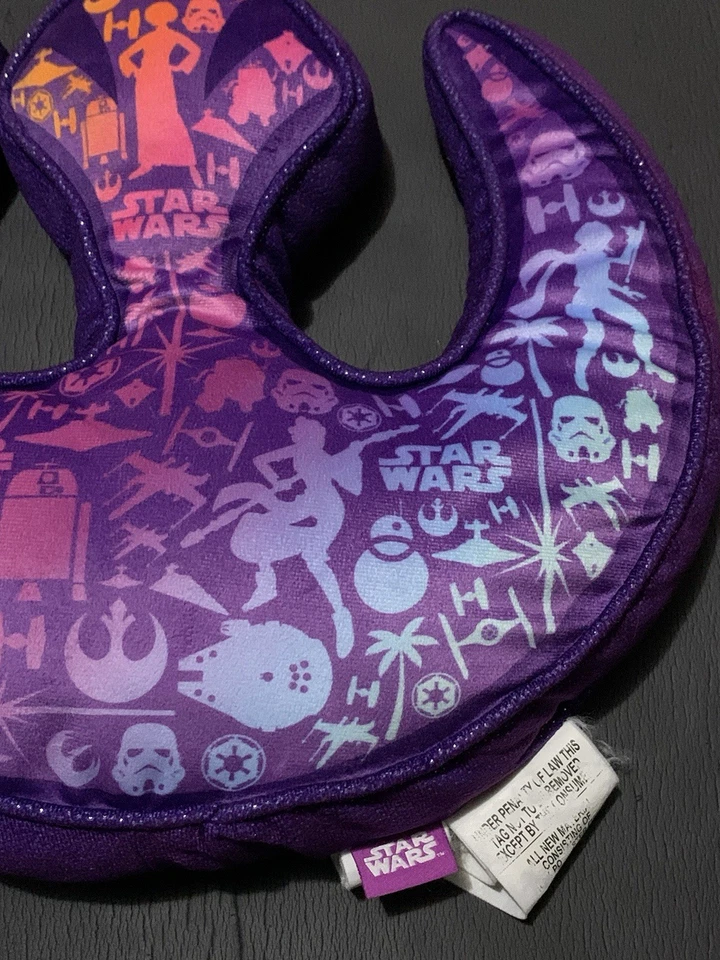 Almohada Star Wars Fuerzas del Destino Rebelión Púrpura Rosa Decoración Cama Foto 2 de 3