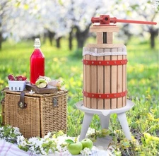 1.6 Gallon Press Fruit Wine Cider Apple Juice Crusher Maker Grape Farm Juicer