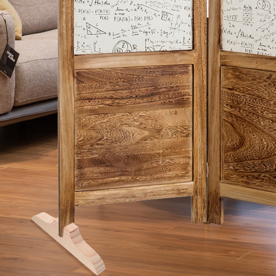 Room Divider Legs Holder Wooden Screen Base Office Reasonable Design