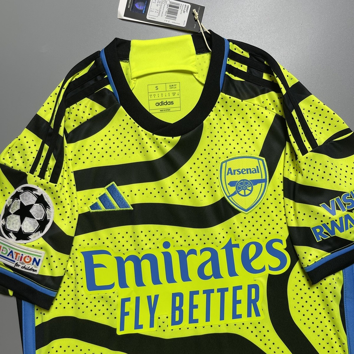 ARSENAL ADIDAS 2023/2024 FOOTBALL SOCCER AWAY JERSEY #8 ODEGAARD