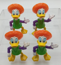 Disney Epcot Center Donald Duck Daisy Duck Goofy McDonald's Toys Poseable Vtg