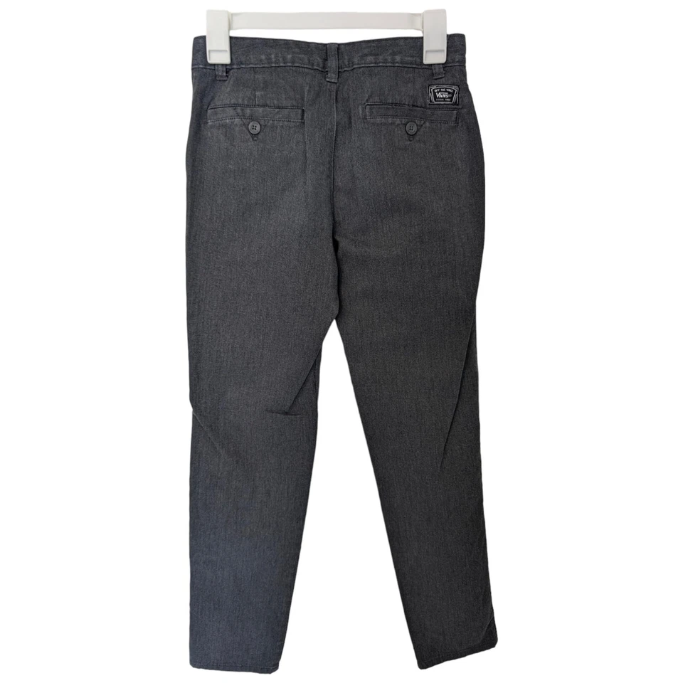 Pantalones de mezclilla chinos Vans para niños talla 16 gris patinador fuera de la pared pierna recta Foto 4 de 4