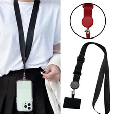 Universal Crossbody Nylon Patch Cell Phone Lanyards Rope Phone Straps Lanyard  