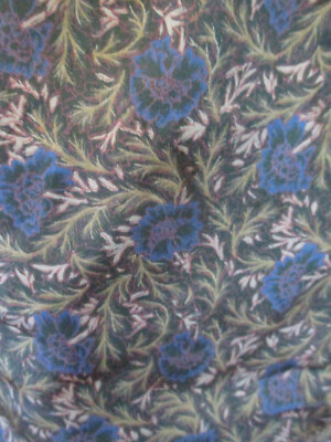 Stratford Collection Tie Rack Silk Wool Opera Scarf Cornflower Print Made in UK