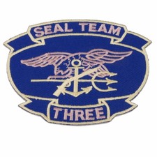 US MILITARY NAVY SEAL TEAM THREE UNIT PATCH -chho981