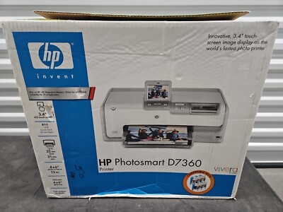 NEW ~ HP Photosmart D7360 Inkjet Printer NEW - NO INK