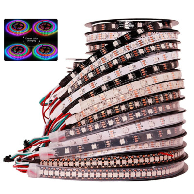 5M WS2812B Individual Addressable RGB LED Strip light 5V 5050 30LEDs 60LEDs/m
