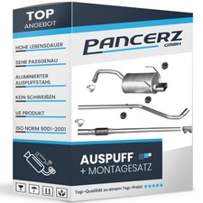 Auspuffanlage für Fiat 500 & 500C 1.2 bis 04.2012 69 PS mit Chrom