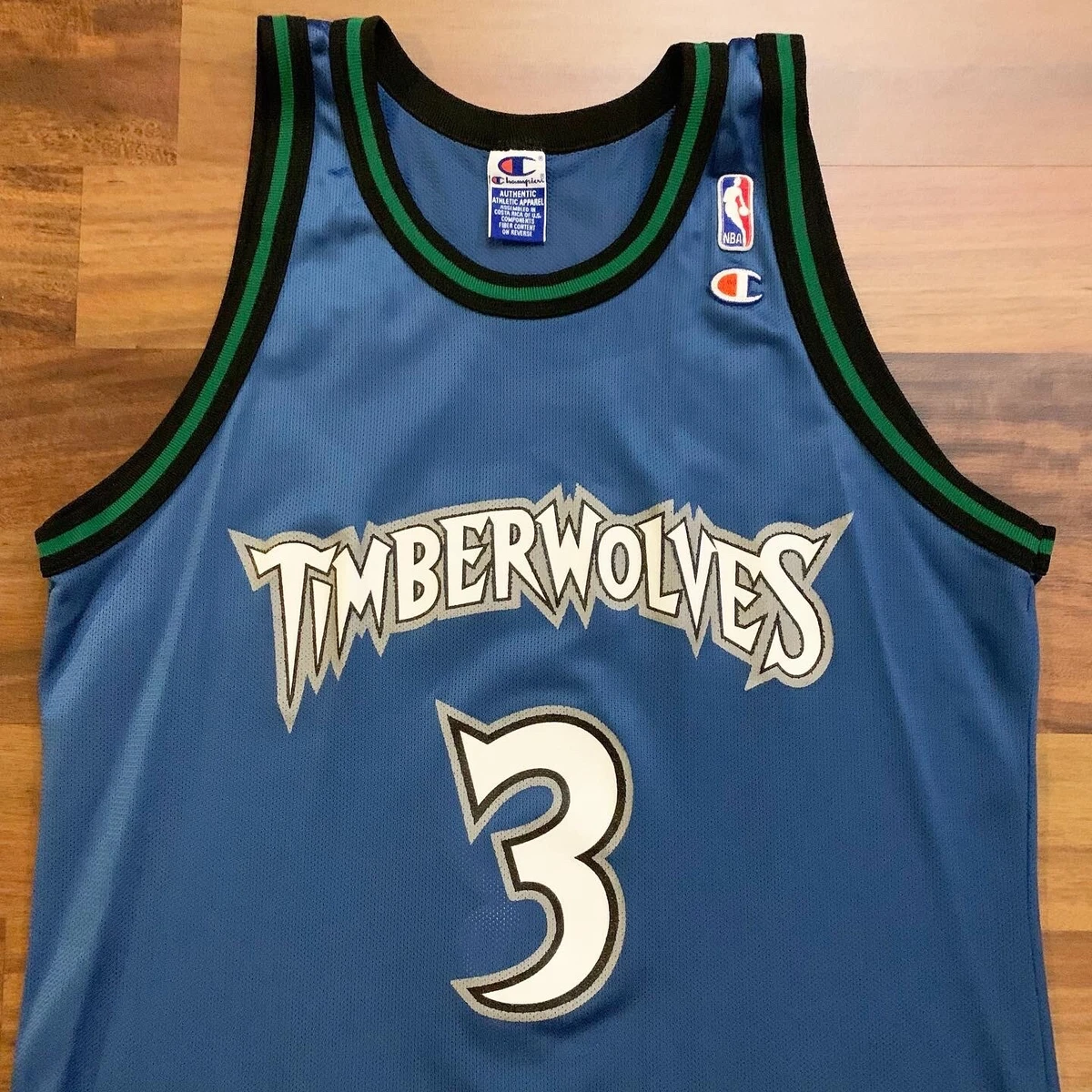 Champion NBA STEPHON MARBURY Minnesota Timberwolves NBA Jersey Mens Sz 44