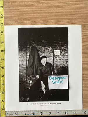 Ian Curtis Manchester England Rehearsal 1979 Scene Book Photograph