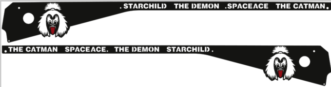 Kiss Side Rails armor mod for Stern pinball machine 2285