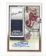 2015 Contenders Draft Ticket Red Foil #14 Chris Betts AUTOGRAPH Rays