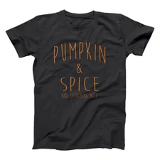 Pumpkin And Spice Funny Basic Halloween Costume Black Basic Men's T-Shirt