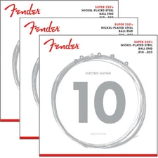 3 Sets Fender 250RH Regular Heavy Nickel Plated Steel Guitar Strings 10-52