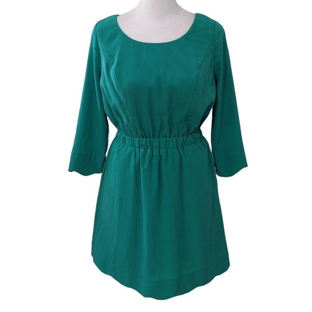 green mini dress wedding guest Shiny Sequins V Neck Homecoming Dresses Short Green Wedding Guest Dresses Green / US6 main image 1