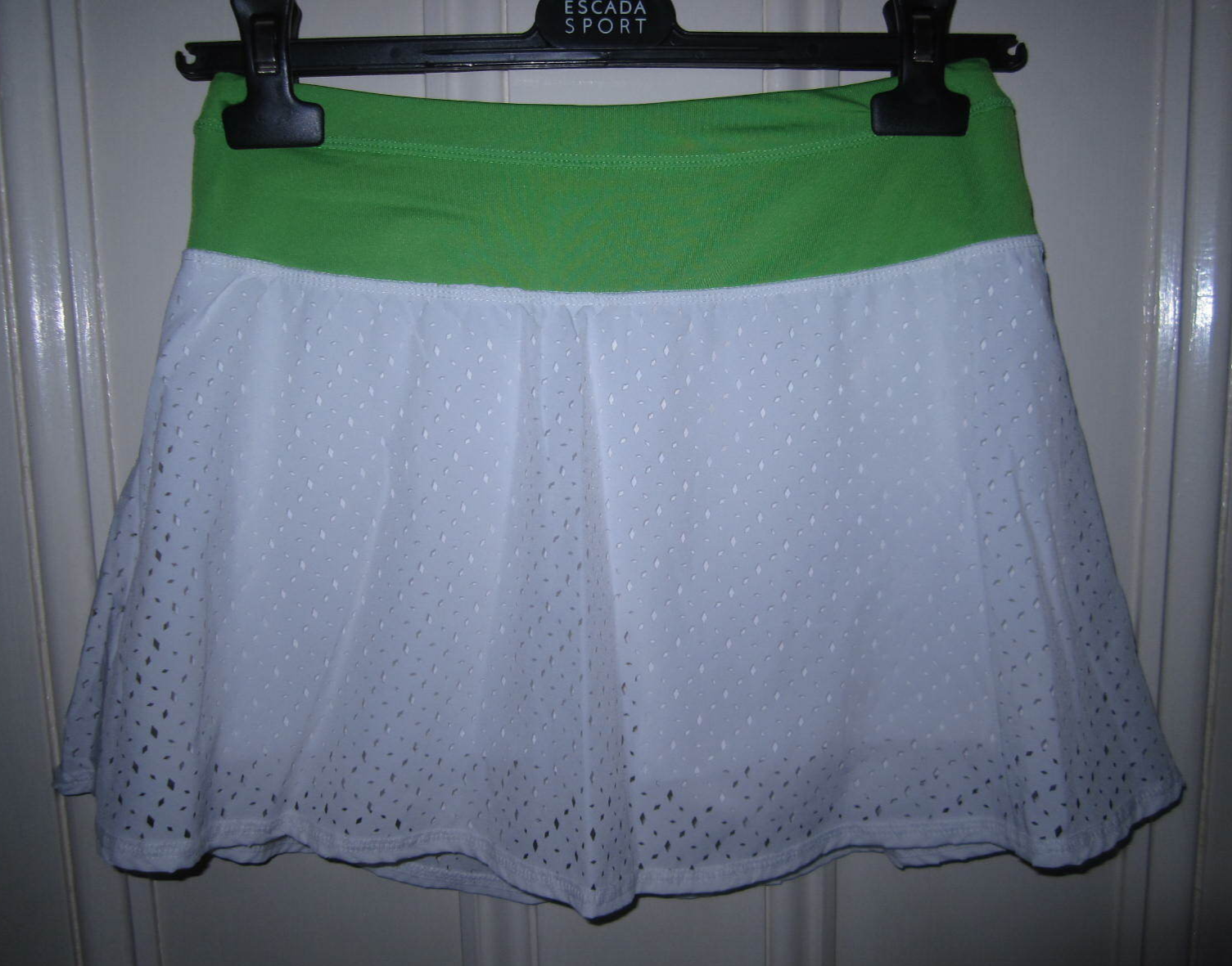 Kyodan lime green u0026 white stretch athletic tennis skirt skort, ladies' size  S | eBay