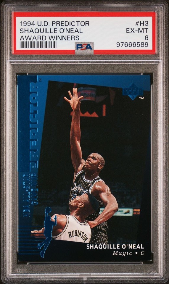1994 Upper Deck Hobby Redemption Predictor Shaquille O'Neal H3 PSA 6