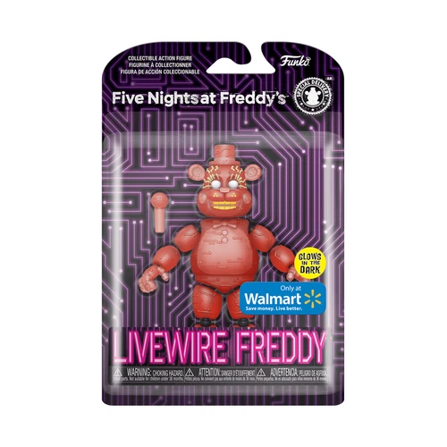 FUNKO • Excl • FNAF • LIVEWIRE FREDDY • G-I-D • Action Fig • Ships Free