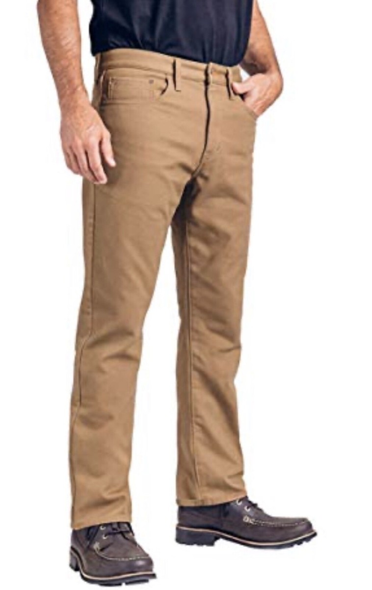 Weatherproof Vintage 1948 Men's Fleece-Lined Jeans Wheat Size