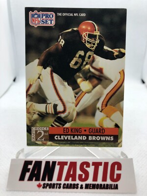 Ed King #758 1991 Pro Set 2nd Round Draft Choice Cleveland Browns