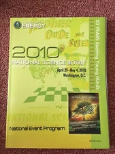 US Department of Energy 2010 National Science Bowl Event Book and Event Program