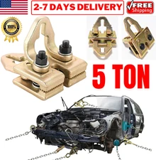 5T Heavy Duty Right Angle Clamp Auto Body Frame Pull Pulling Dent Repair Puller
