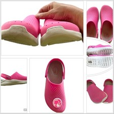 Pink Crocs size 8 Women s With Optional Additional Barbie Pin