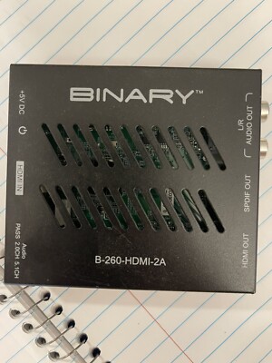 Binary B-260-HDMI-2A 260 Series 4K Audio Extractor