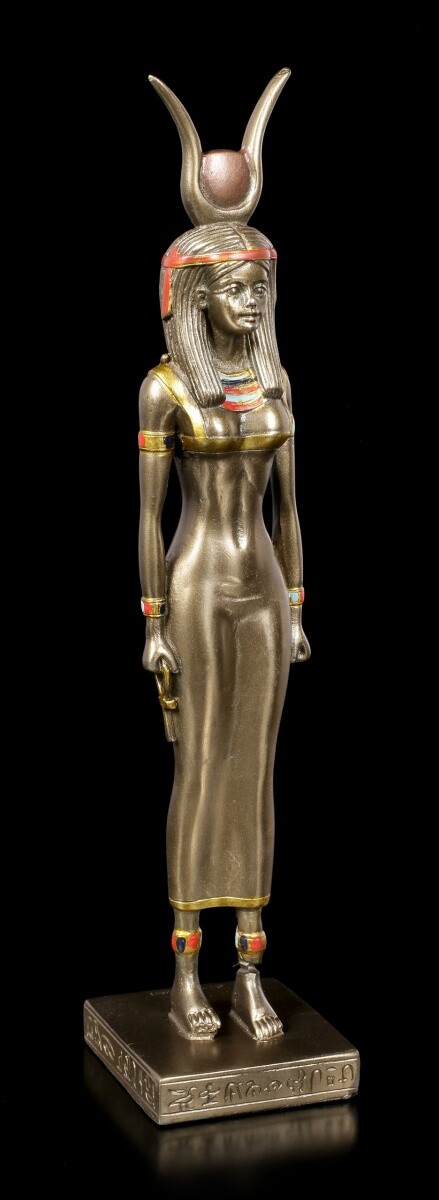 Egyptian Figure - Goddess Isis - Bronzed - Egypt Deity Decorative Statue