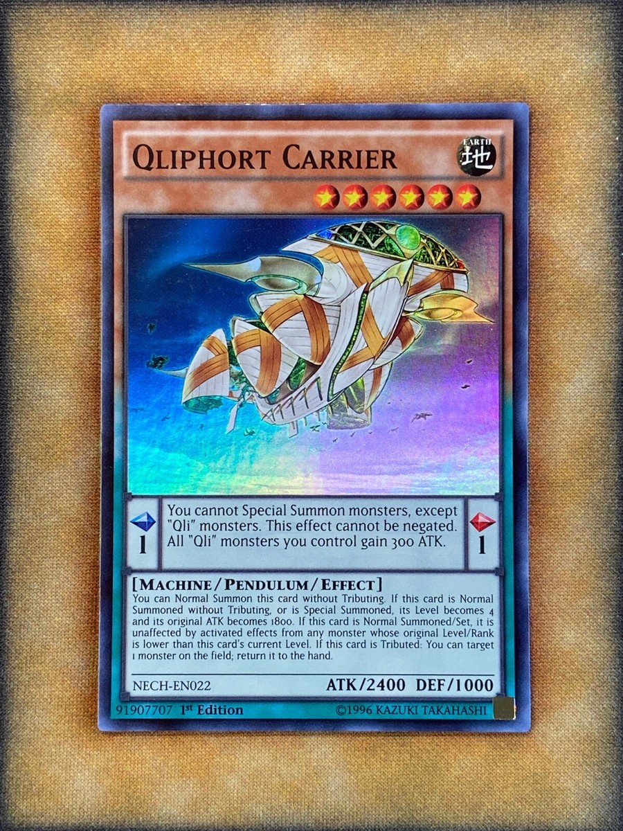 Yugioh Qliphort Carrier NECH-EN022 Super Rare 1st Ed NM | eBay