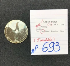 AAFES POGS, 10th Series/Printing, 1 POG, 5¢ , #P693, FAIR