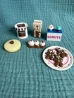 Vintage 90's Tyco KITCHEN LITTLES - Sweet Treats Set Plus Extras! Milk Donuts