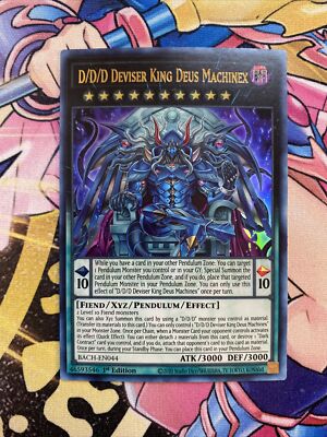 (BACH) YuGiOh D/D/D DEVISER KING DEUS MACHINEX | BACH-EN044 Ultra Rare 1st NM