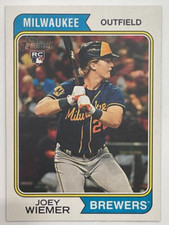 2023 Topps Heritage High Number - #636 Joey Wiemer (RC) Brewers
